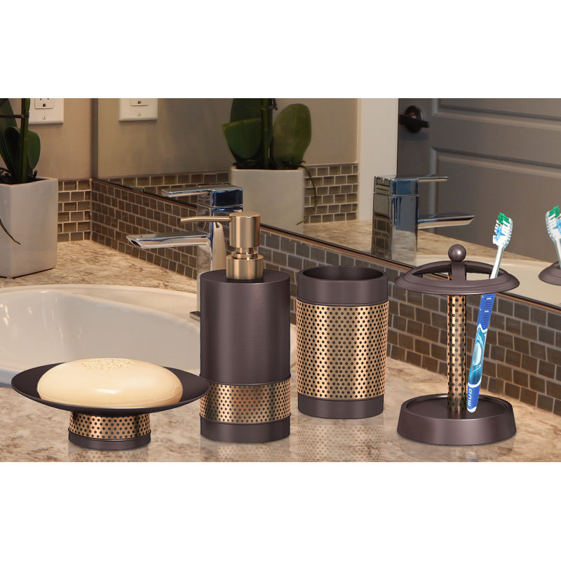 The Twillery Co.™ Borden 4 Piece Bathroom Accessory Set & Reviews Wayfair